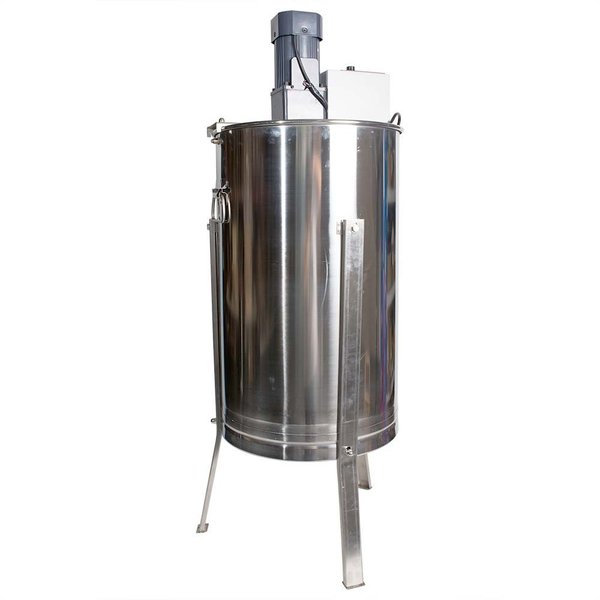 Good Land Bee Supply 3 Frame Beekeeping 304 Stainless Steel Drum Honey Motorized Extractor With Stand - Electric 110V HE3MOT